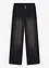 Wide leg jeans met mid waist, bonprix