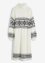 Gebreide jurk met Noors patroon en ballonmouwen, bpc bonprix collection