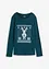 Katoenen longsleeve met kerstmotief, bonprix