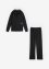 Joggingpak met sweater en wijde sweatpants (2-dlg.), bpc bonprix collection