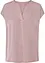 Soepelvallende, satijnen blouse met oversized schouders, bonprix