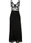 Maxi jurk met pailletten en borduursel, bonprix