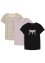 Meisjes T-shirt (set van 3) van biologisch katoen, bpc bonprix collection
