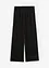 Wijde broek van gestructureerde jersey, high waist, bonprix