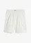 Wijde katoenen short met high waist comfortband en broderie anglaise, bpc bonprix collection