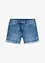 Jeans short met broderie anglaise, bonprix