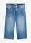 Wide leg capri jeans met mid waist, John Baner JEANSWEAR