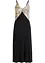 Lange slipdress met borduursel, bonprix