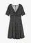 Gedessineerde jersey jurk met drapering in een zachte viscosemix, bonprix