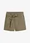 Twill short met strikceintuur, bpc bonprix collection