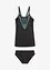 Lange tankini (2-dlg. set) met gerecycled polyamide, bpc bonprix collection