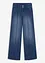 Wide leg jeans met mid waist, bonprix