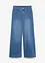 Wide leg mid waist jeans met studs, bonprix
