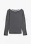 Gestreepte longsleeve met boothals, bonprix