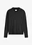 Gebreide hoodie met kangoeroezak van viscosemix, bonprix