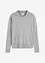 Gebreide hoodie met kangoeroezak van viscosemix, bonprix