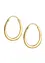Elli creolen van 925 sterling zilver, verguld, elli