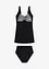 Lange tankini (2-dlg. set) met high waist bikinibroekje, bonprix