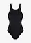 Corrigerend badpak met transparant mesh, medium corrigerend, bonprix