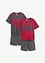 Pyjamabroek met 2 shirts (set van 3), bonprix