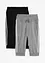 Capri joggingbroek van katoen (set van 2), bonprix