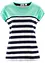 Shirt van slub garen, korte mouw, bonprix
