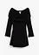 Gebreide jurk met Carmen-hals, bonprix