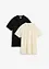 Piqué poloshirt (set van 2) van puur biologisch katoen, bonprix