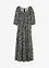 Gedessineerde maxi jurk van soepele viscose, bonprix
