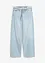 Wide leg jeans met franjes aan de zijkanten, mid waist, bonprix