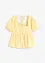 Blouse met pofmouwen en knopen, bonprix