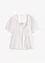 Blouse met pofmouwen en knopen, bonprix
