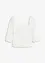 Blouse met pofmouwen en gesmokt detail, bonprix