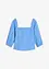 Blouse met pofmouwen en gesmokt detail, bonprix