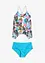 Tankini (2-dlg. set) met bedrukte netstof, bonprix