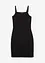 Jurk met bandjes en contrasterende zoom, bonprix