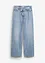 Wide leg jeans, mid waist, low stretch, bonprix