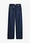Wide leg jeans, mid waist, low stretch, bonprix