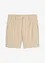 Chino bermuda met bandplooien, regular fit, bonprix