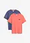 T-shirt met borstzak (set van 2) van biologisch katoen, bonprix