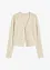 Kort gebreid vest met pailletten, bonprix