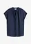 Blouse met korte mouwen en blinde knoopsluiting, bonprix