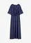 Maxi chiffon jurk met bloemenborduursel, bonprix