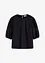 Blouse met korte mouwen en linnen, bonprix