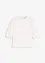 Blouse met korte mouwen en linnen, bonprix