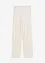 Slip-on broek met met gebreid ajour-patroon, bonprix