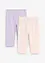 Capri legging van elastisch biologisch katoen (set van 2), bonprix