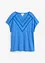 T-shirt van linnen met kant, bonprix