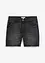 Lange jeans short met open zoom, relaxed fit, bonprix
