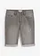 Stretch jeans bermuda met omgeslagen zoom, regular fit, bonprix